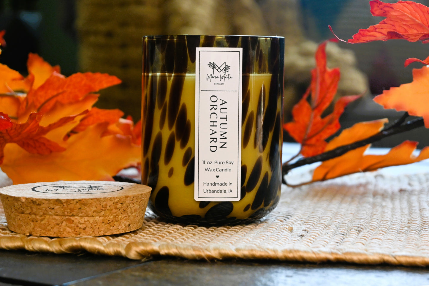 Autumn Orchard Tortoise Candle Jar