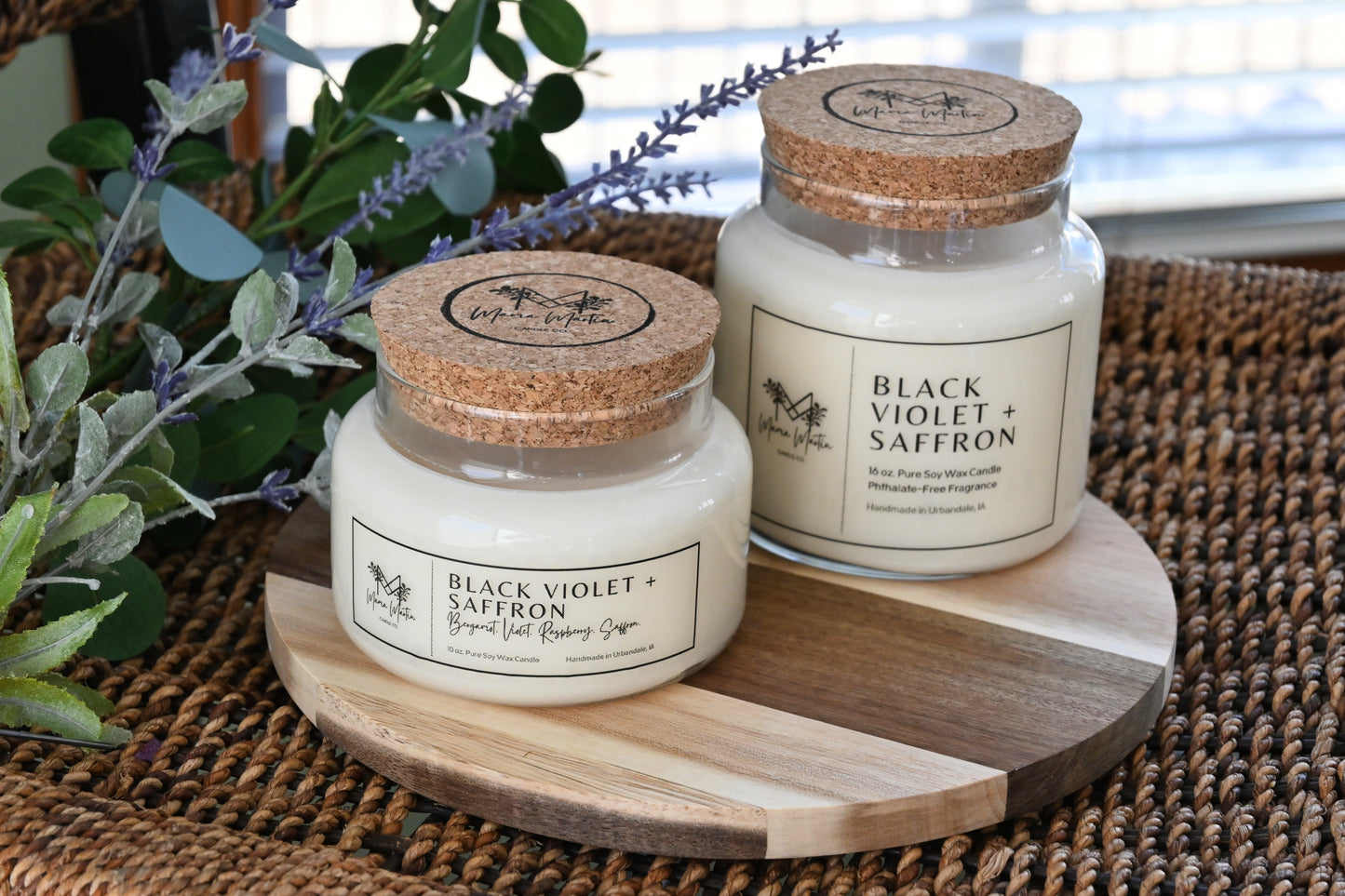 Black Violet + Saffron Soy Candle