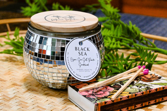 Black Sea Disco Ball Candle