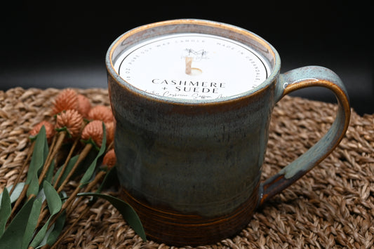 Cashmere + Suede Soy Ceramic Candle Mug