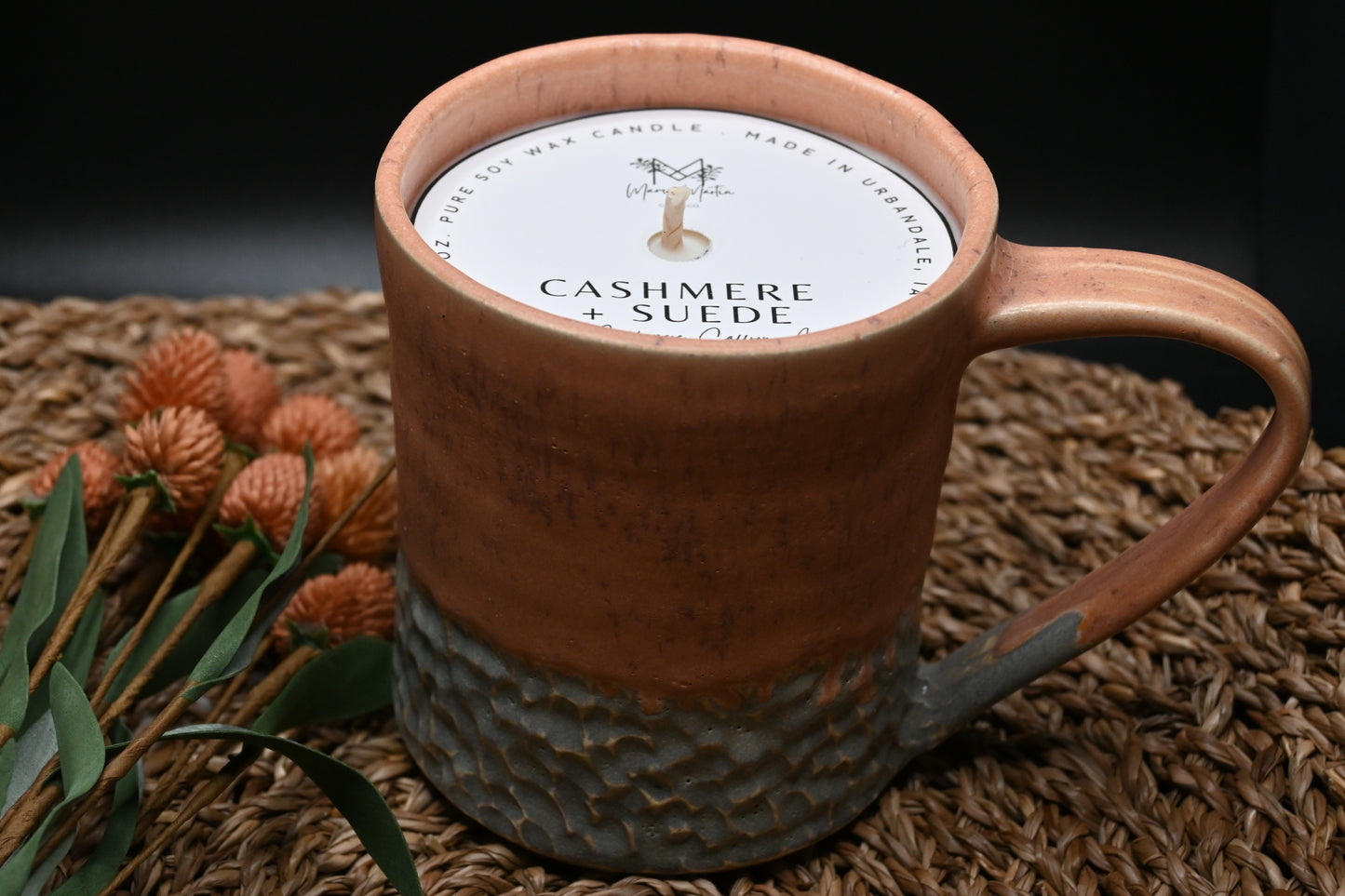 Cashmere + Suede Soy Ceramic Candle Mug