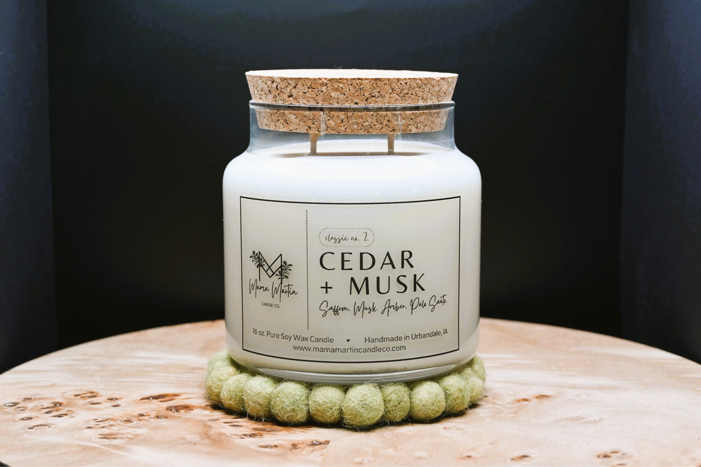 Cedar + Musk Soy Candle