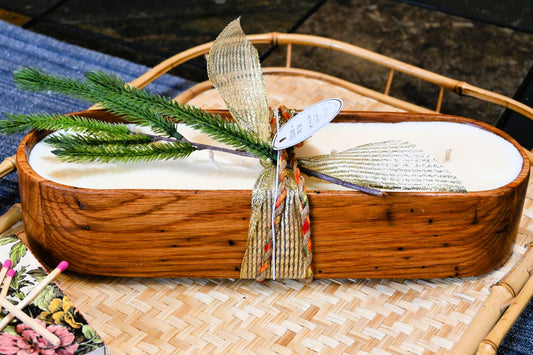 Cedar + Musk Wood Candle Boat