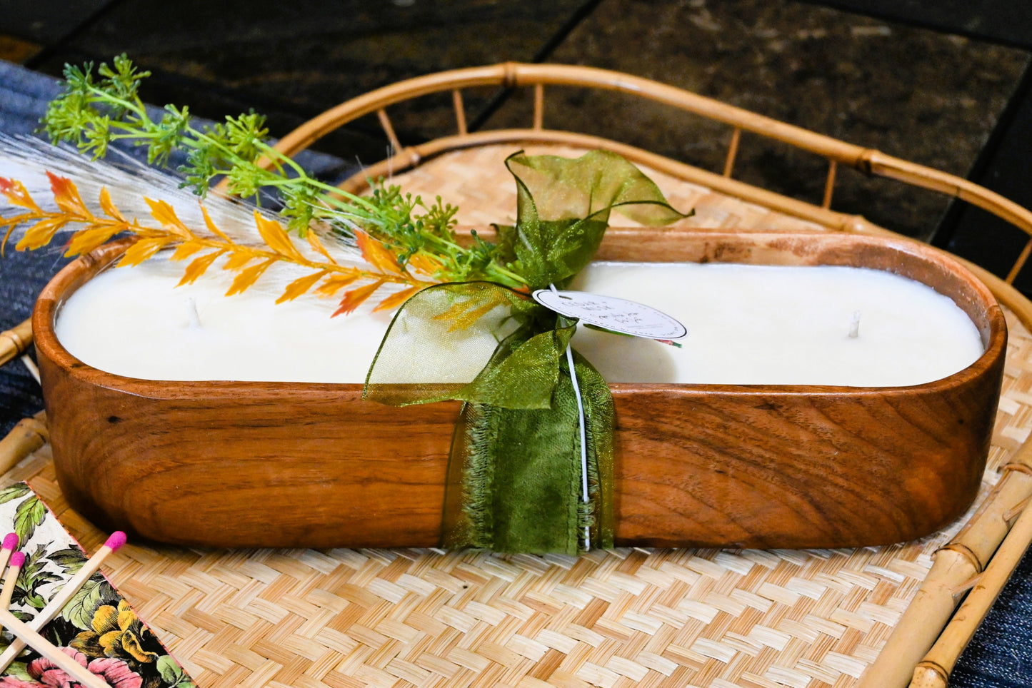 Cedar + Musk Wood Candle Boat