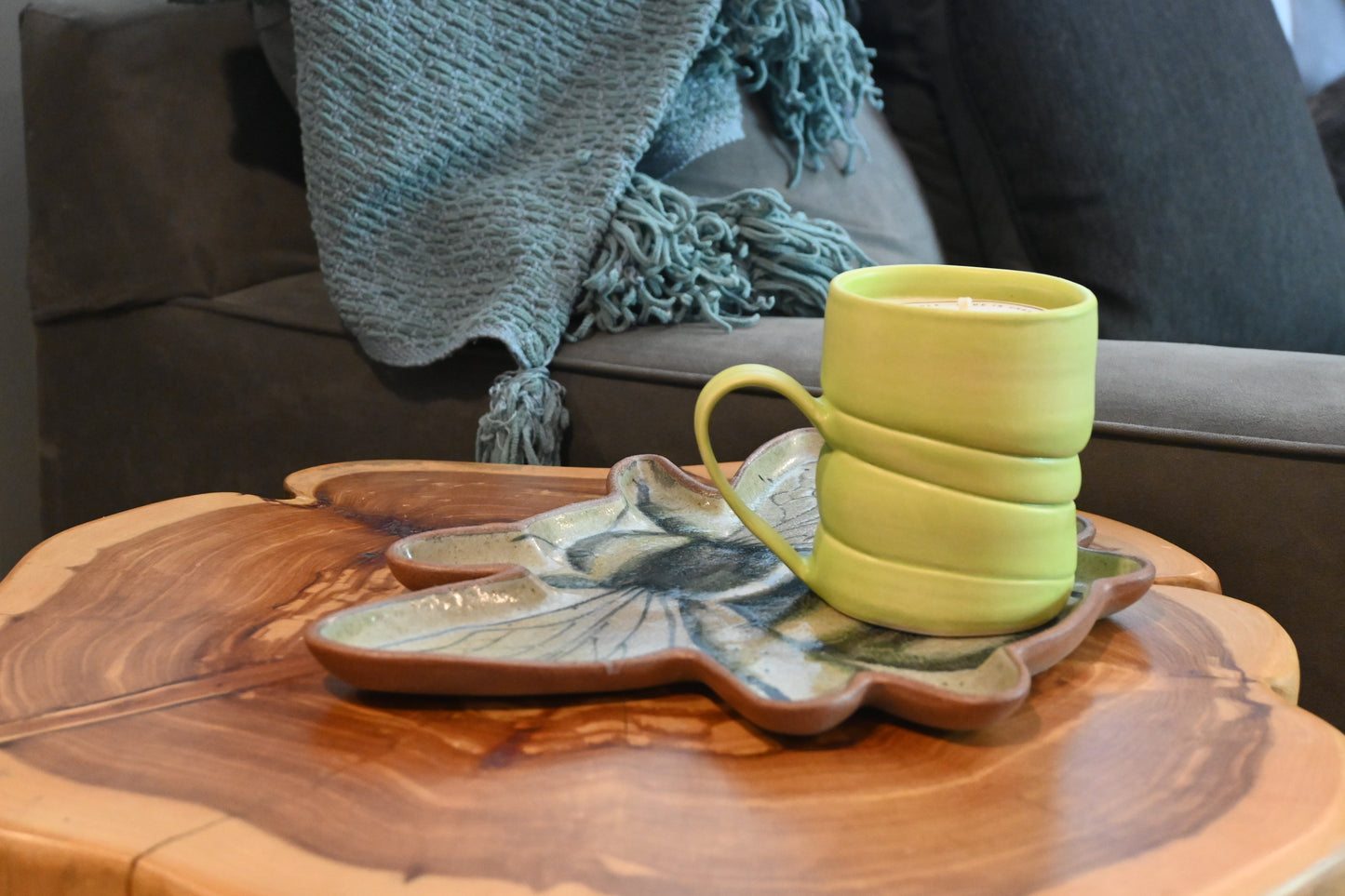 Lavender + Oakmoss Ceramic Candle Mug