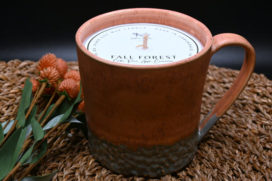 Fall Forest Ceramic Candle Mug