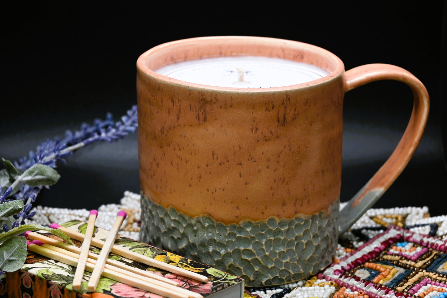 Lavender + Oakmoss Soy Ceramic Candle Mug