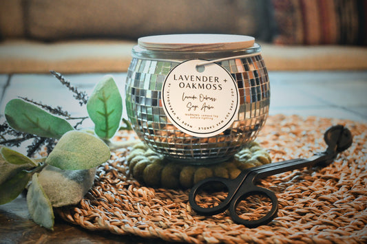 Lavender + Oakmoss Disco Ball Candle