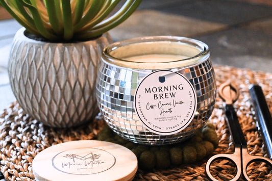 Morning Brew Disco Ball Candle
