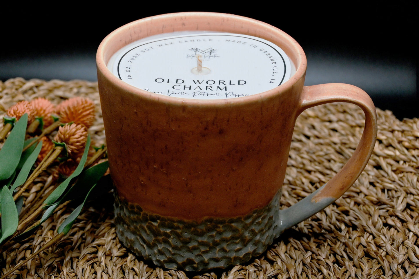 Old World Charm Soy Ceramic Candle Mug
