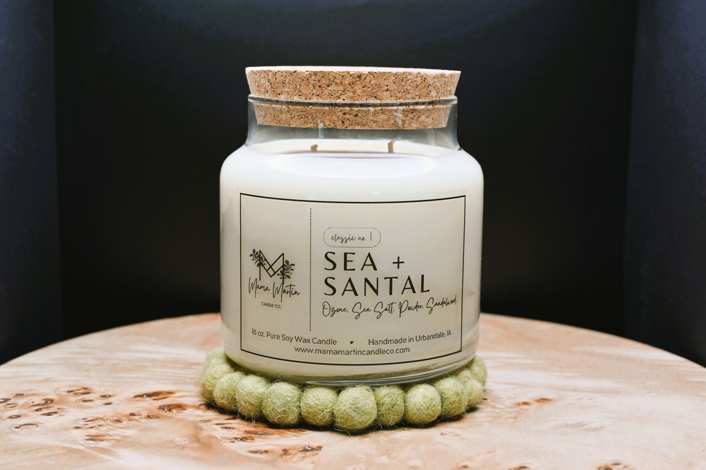 Sea + Santal Soy Candle