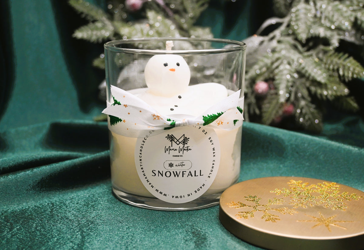 Snowman Candle Jar - Snowfall