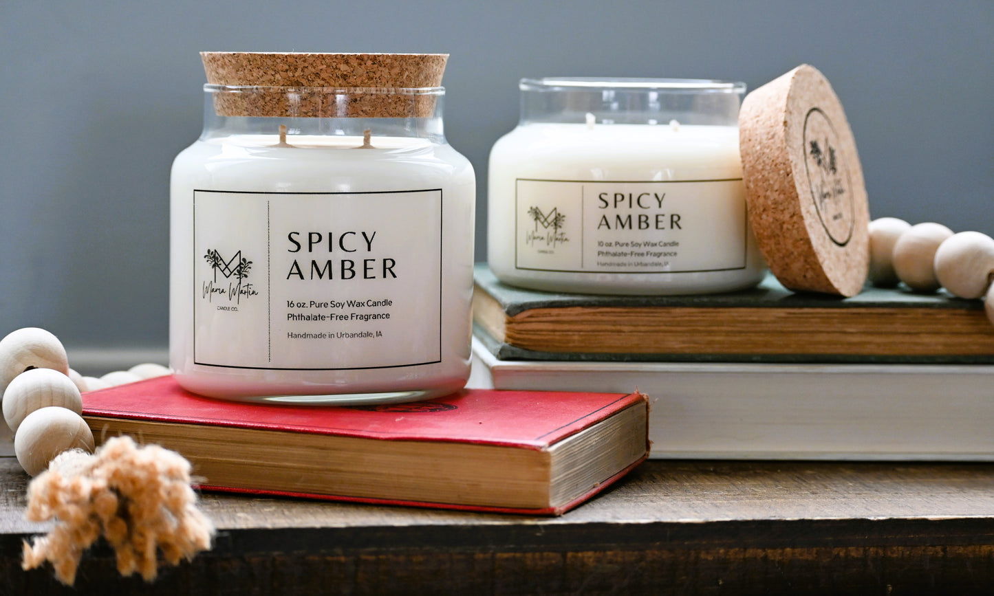 Spicy Amber Soy Candle