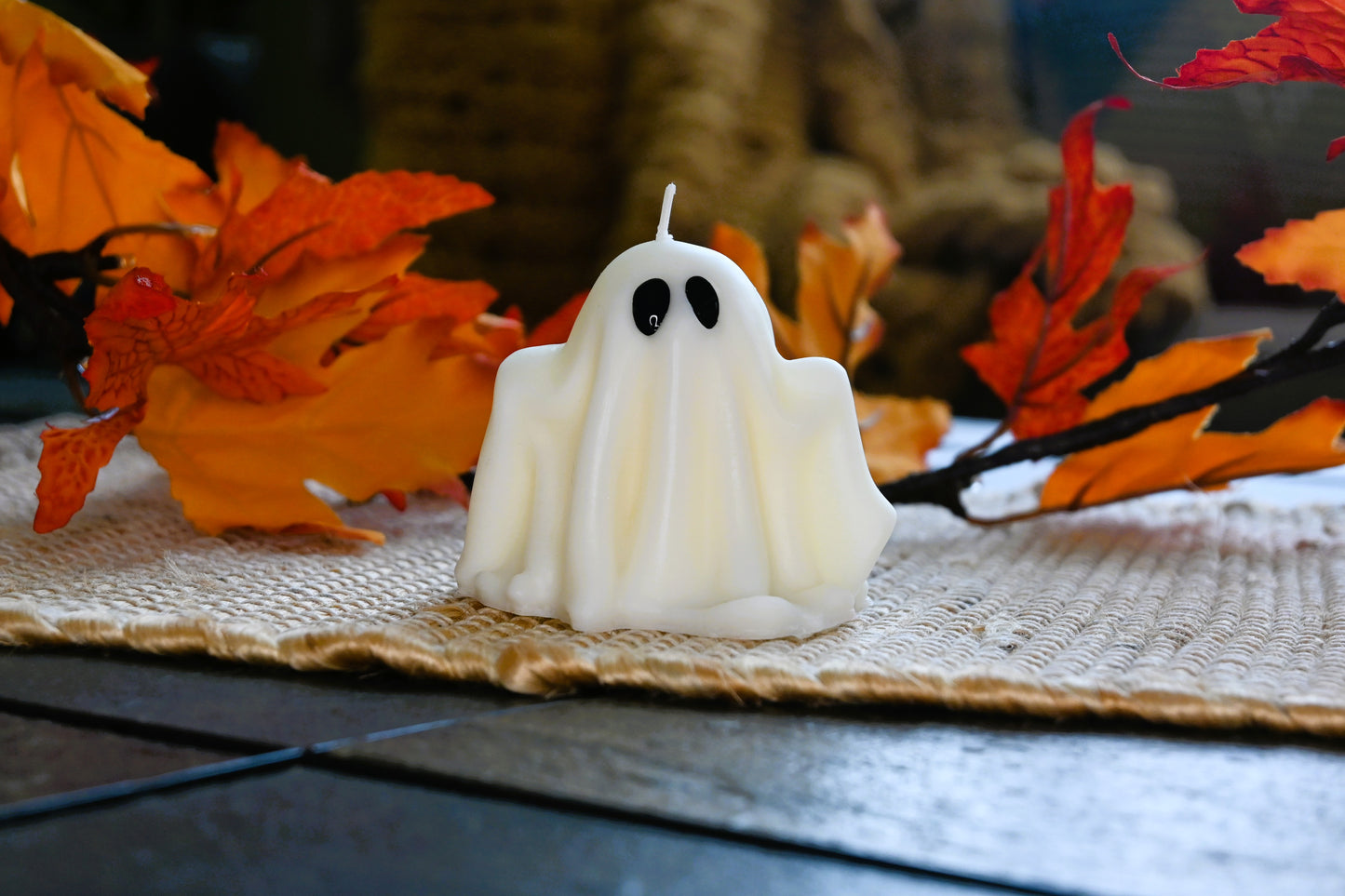 Witches Brew Ghost Pillar Candle