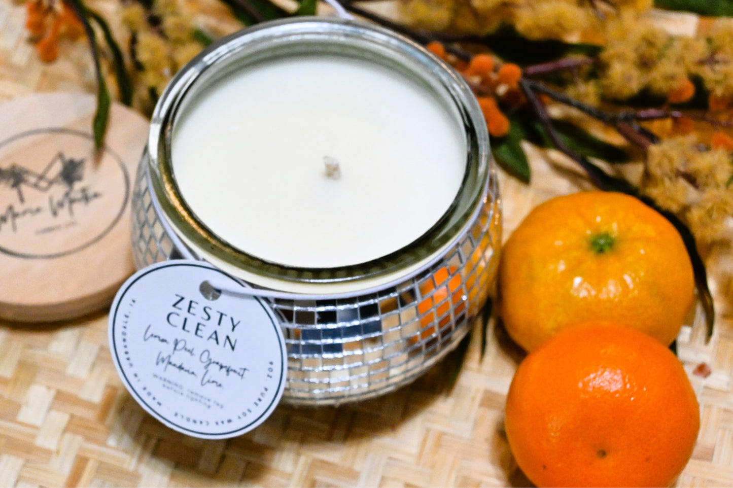 Zesty Clean Disco Ball Candle
