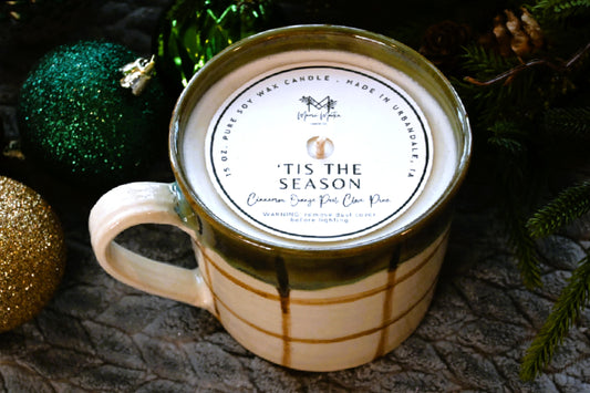 'Tis The Season Ceramic Candle Mug
