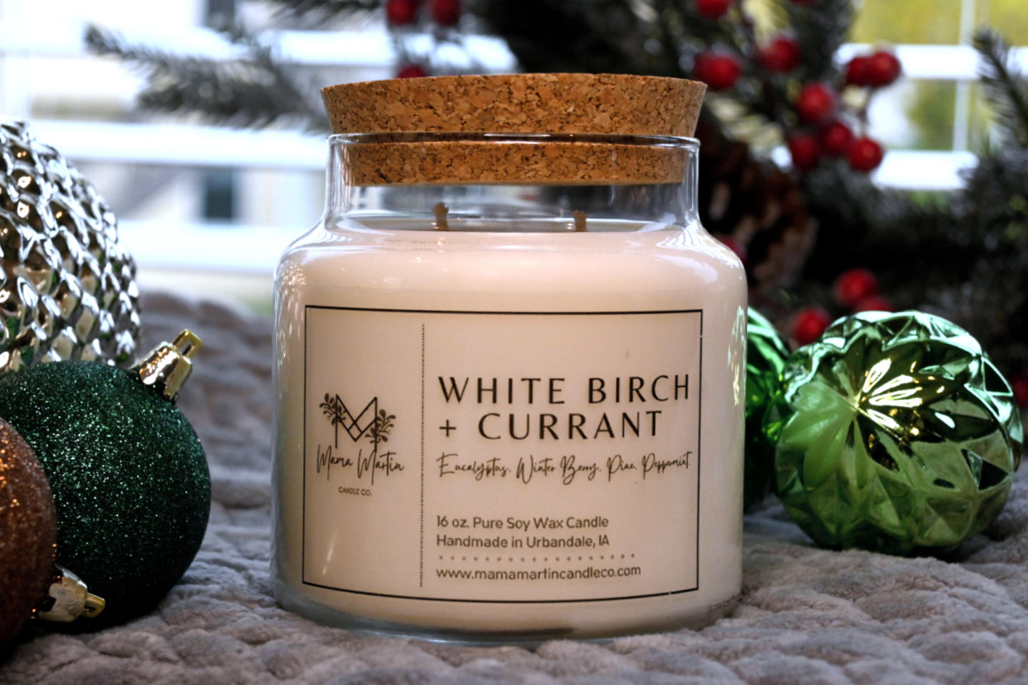 White Birch + Currant Soy Candle
