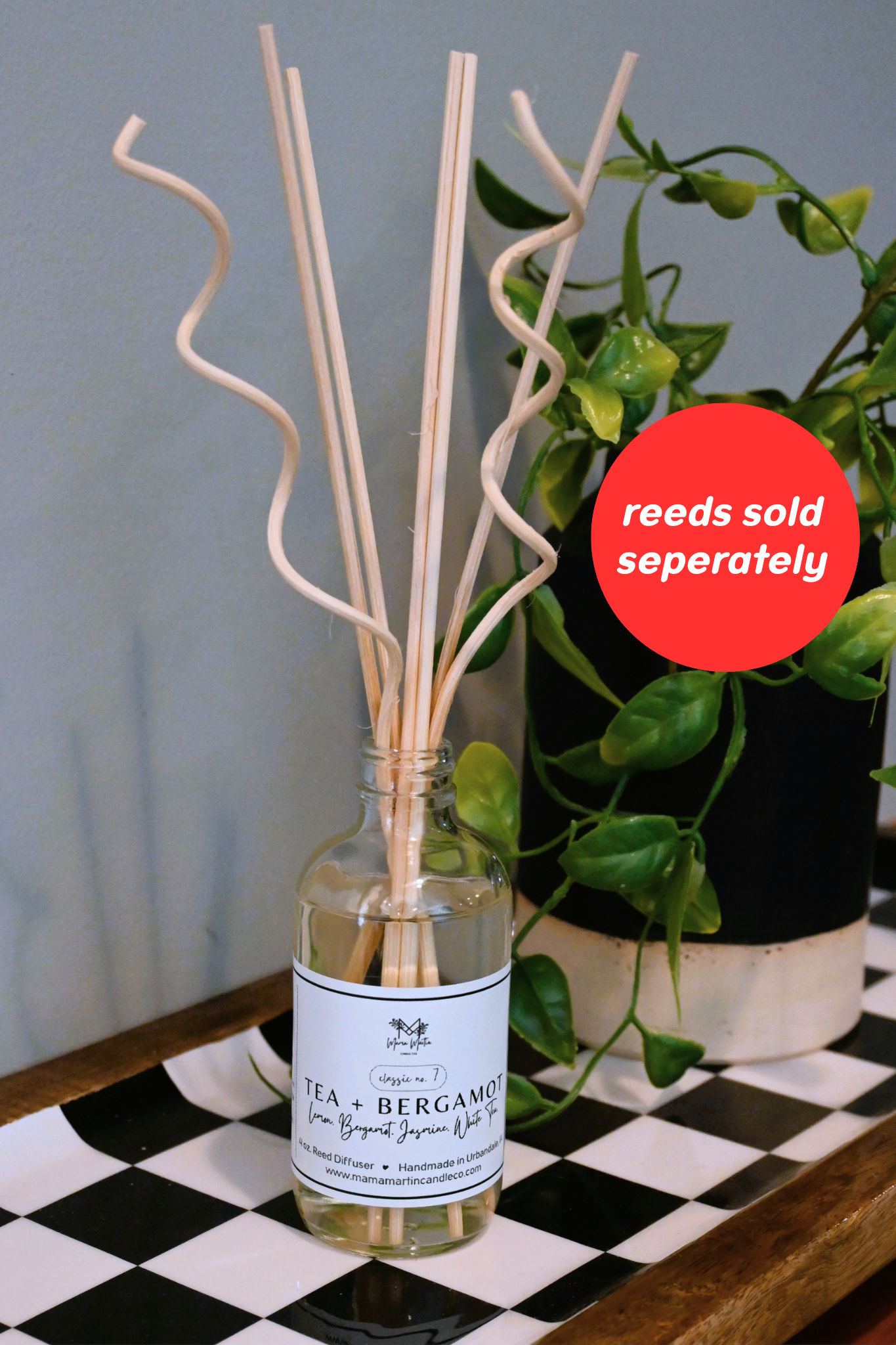 Tea + Bergamot Reed Diffuser