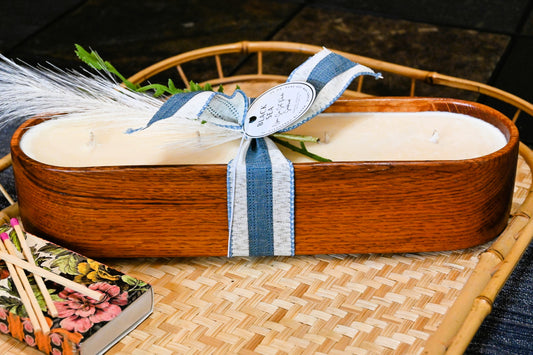 Black Sea Wood Candle Boat
