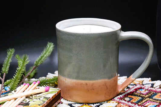 Cedar + Musk Soy Ceramic Candle Mug