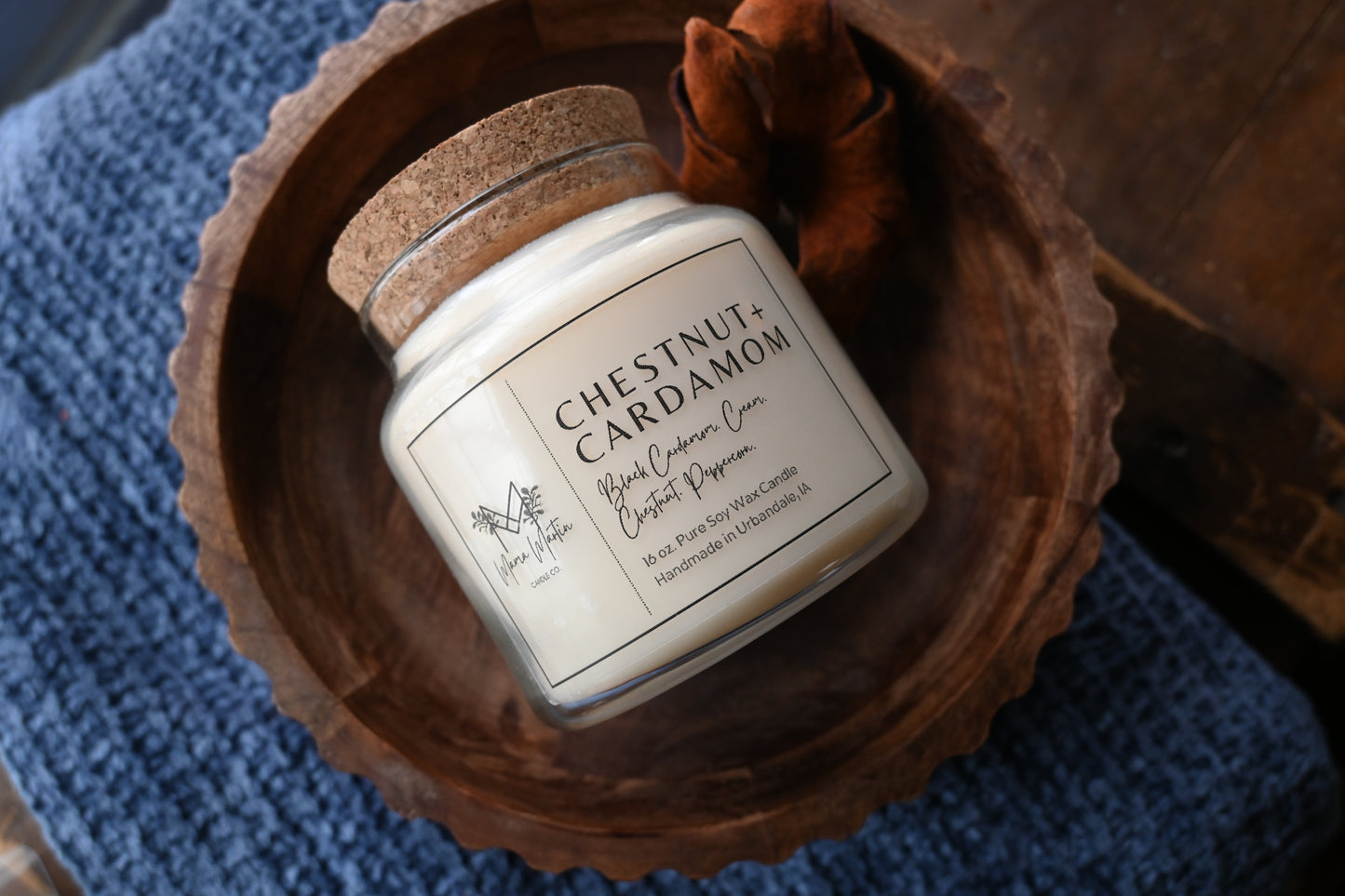 Chestnut + Cardamom Soy Candle