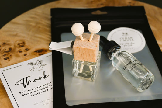Cedar + Musk Car Diffuser Vent Clip