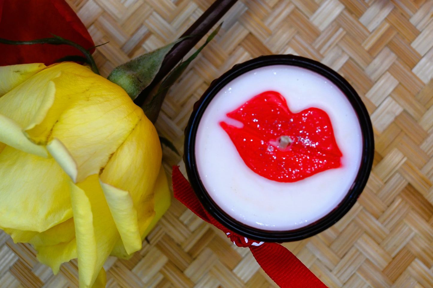 Cherry Lip Votive Candle