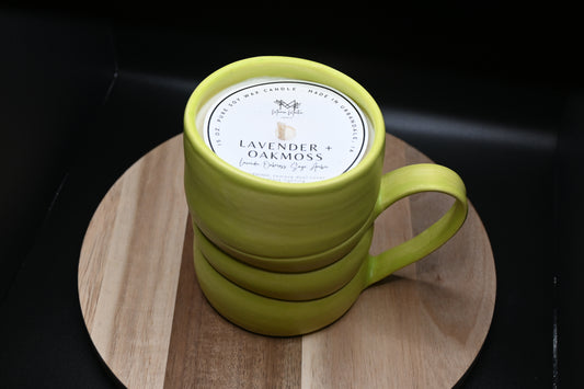 Lavender + Oakmoss Ceramic Candle Mug