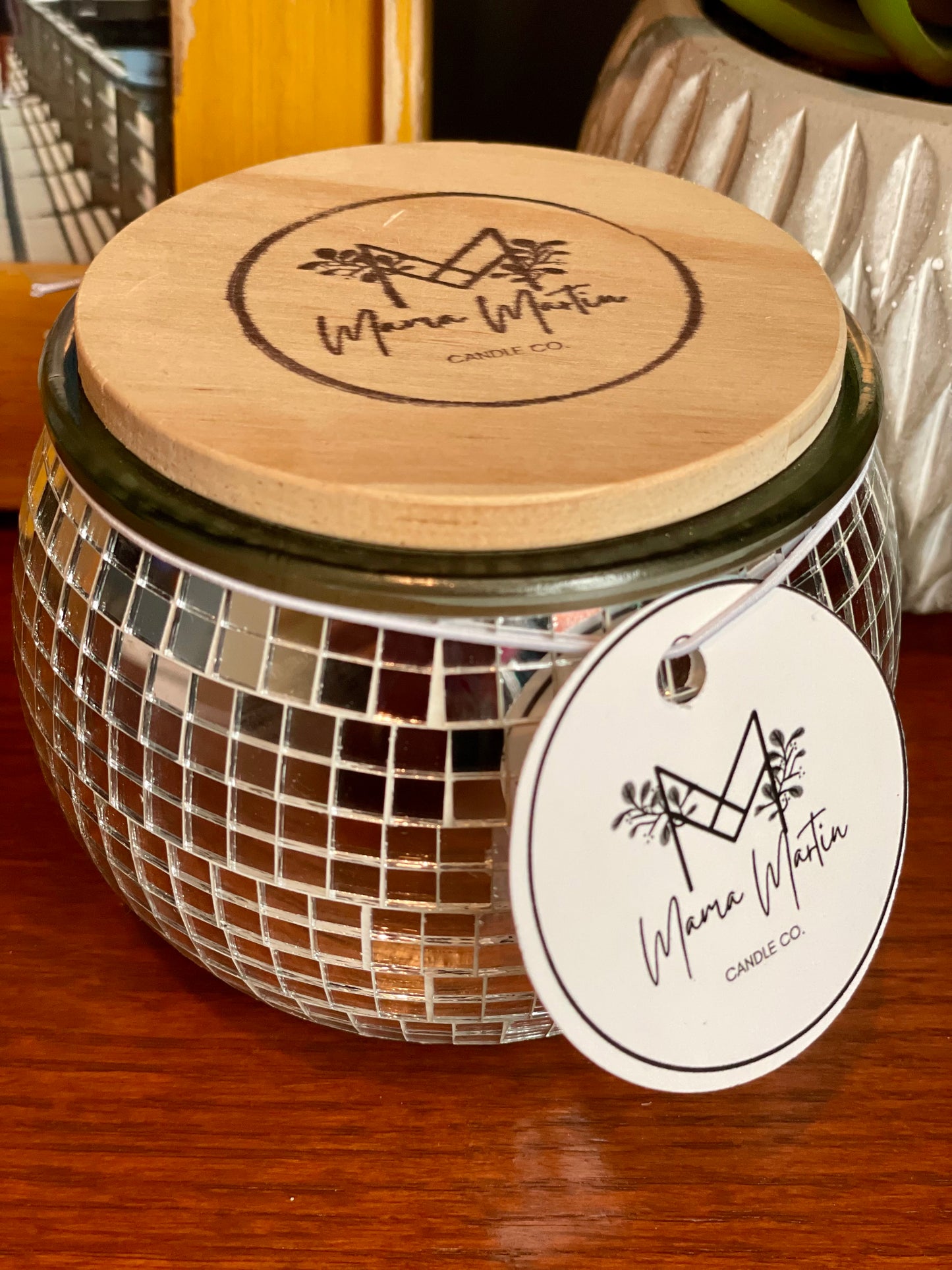 Cedar + Musk Disco Ball Candle