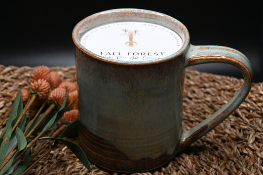 Fall Forest Ceramic Candle Mug