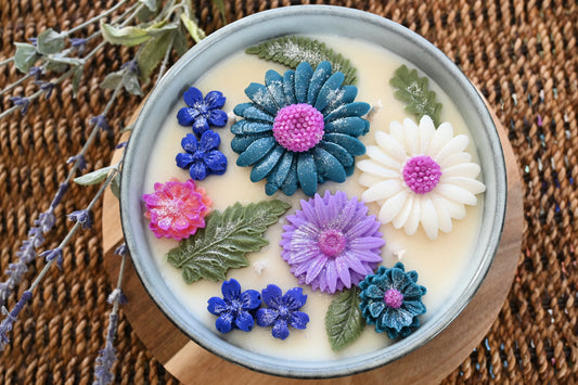 Free Spirit Flower Bouquet Candle