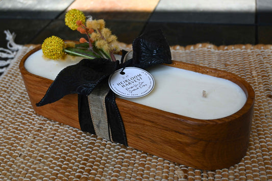 Heirloom Harvest Wood Candle Boat