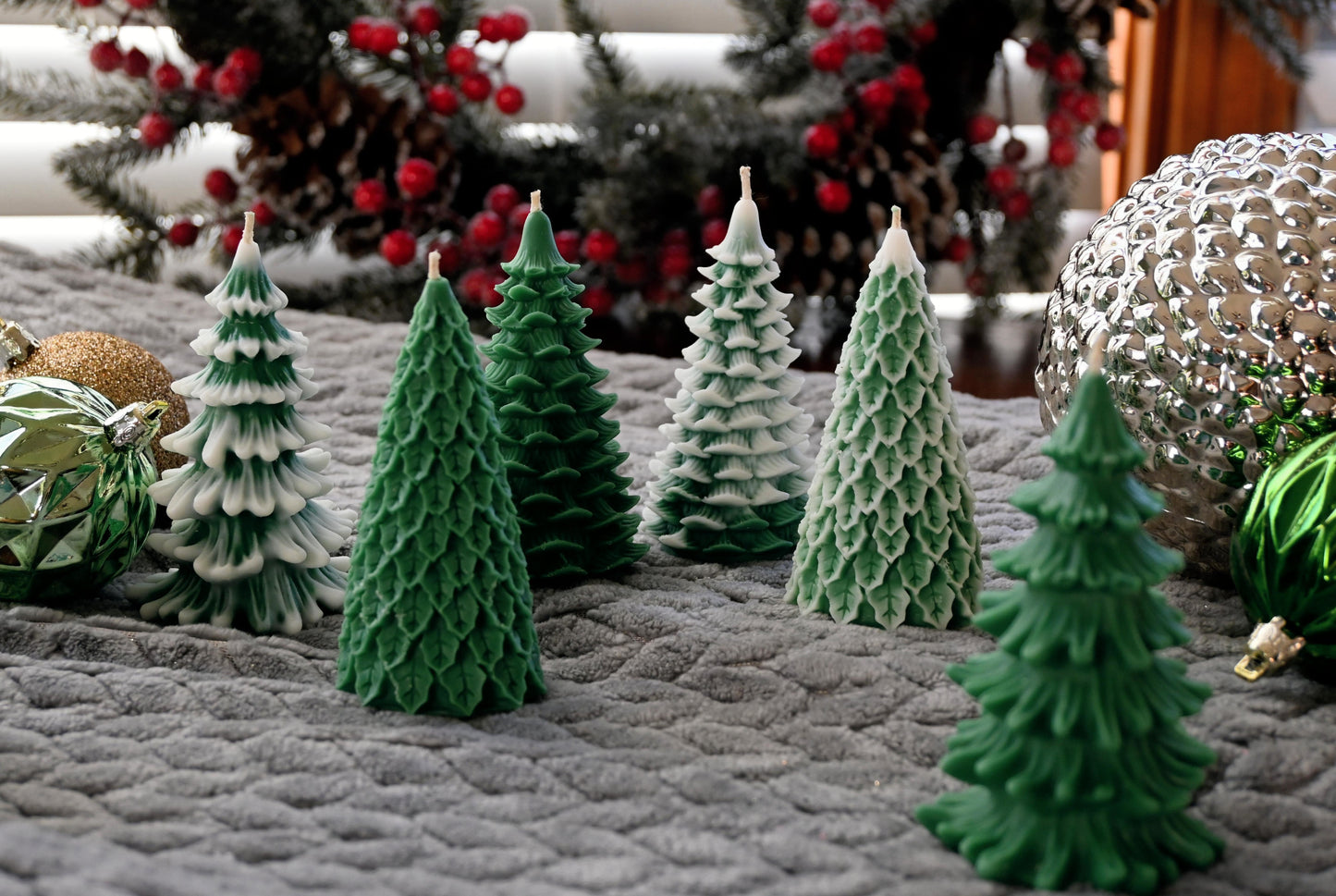 Frasier Fir Tree Pillar Candles