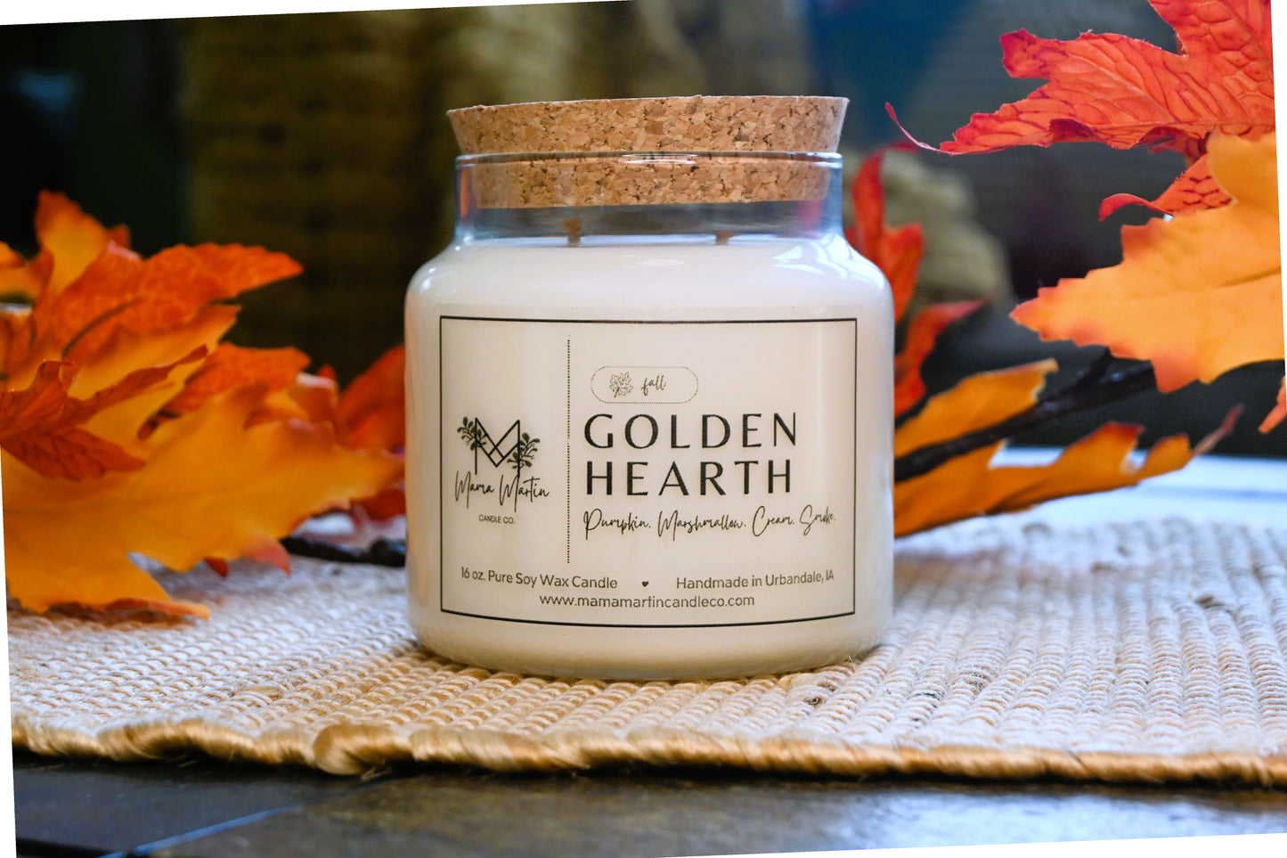 Golden Hearth Soy Candle