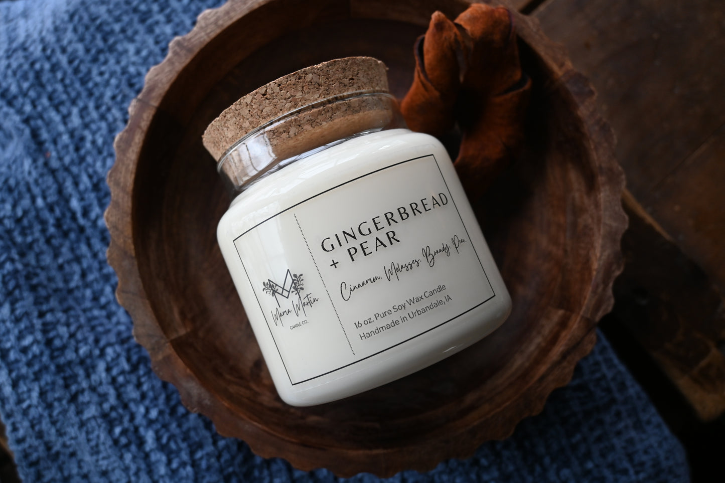 *Gingerbread + Pear Soy Candle