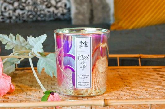 Golden Bloom Iridescent Spring Candle