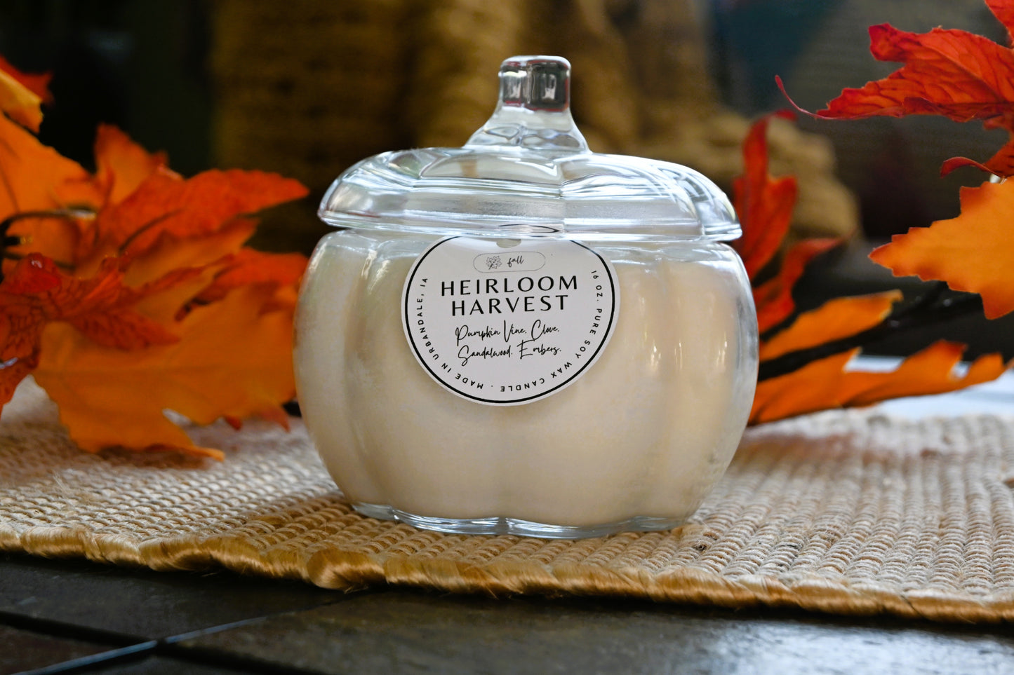 Heirloom Harvest Pumpkin Jar Candle