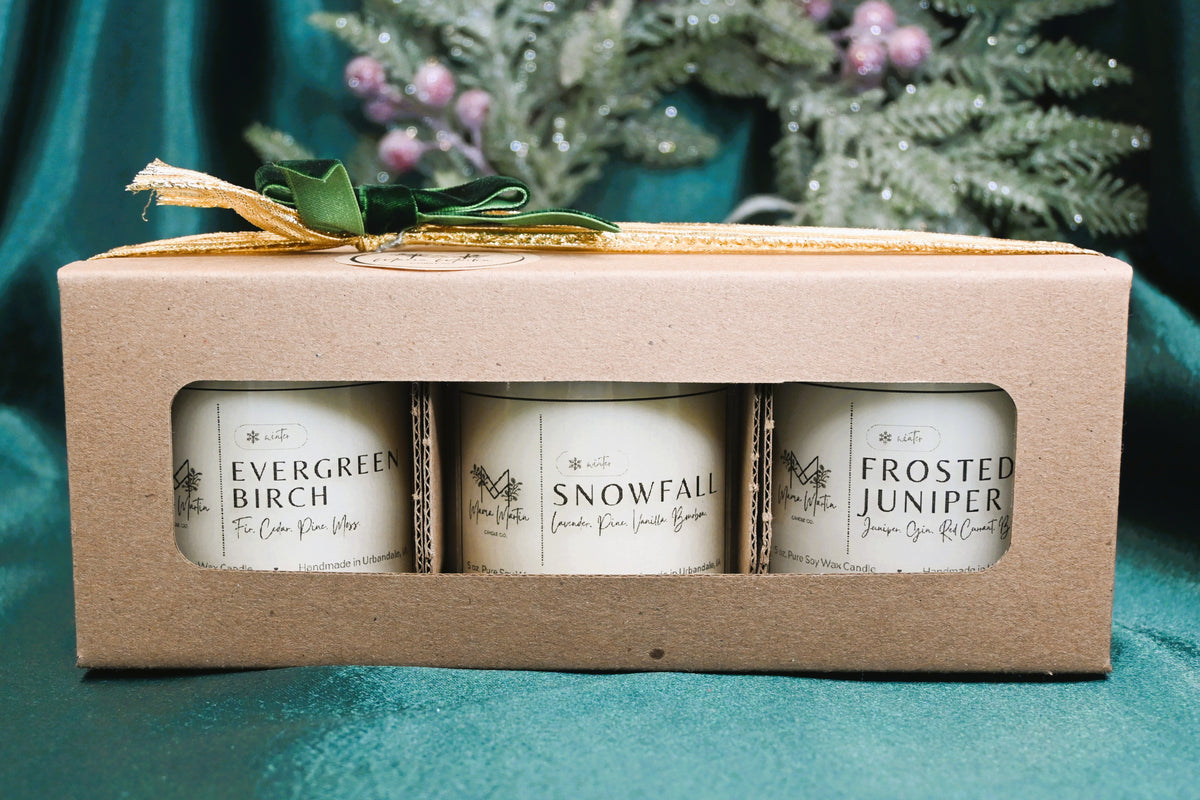 Winter Candle Gift Trio