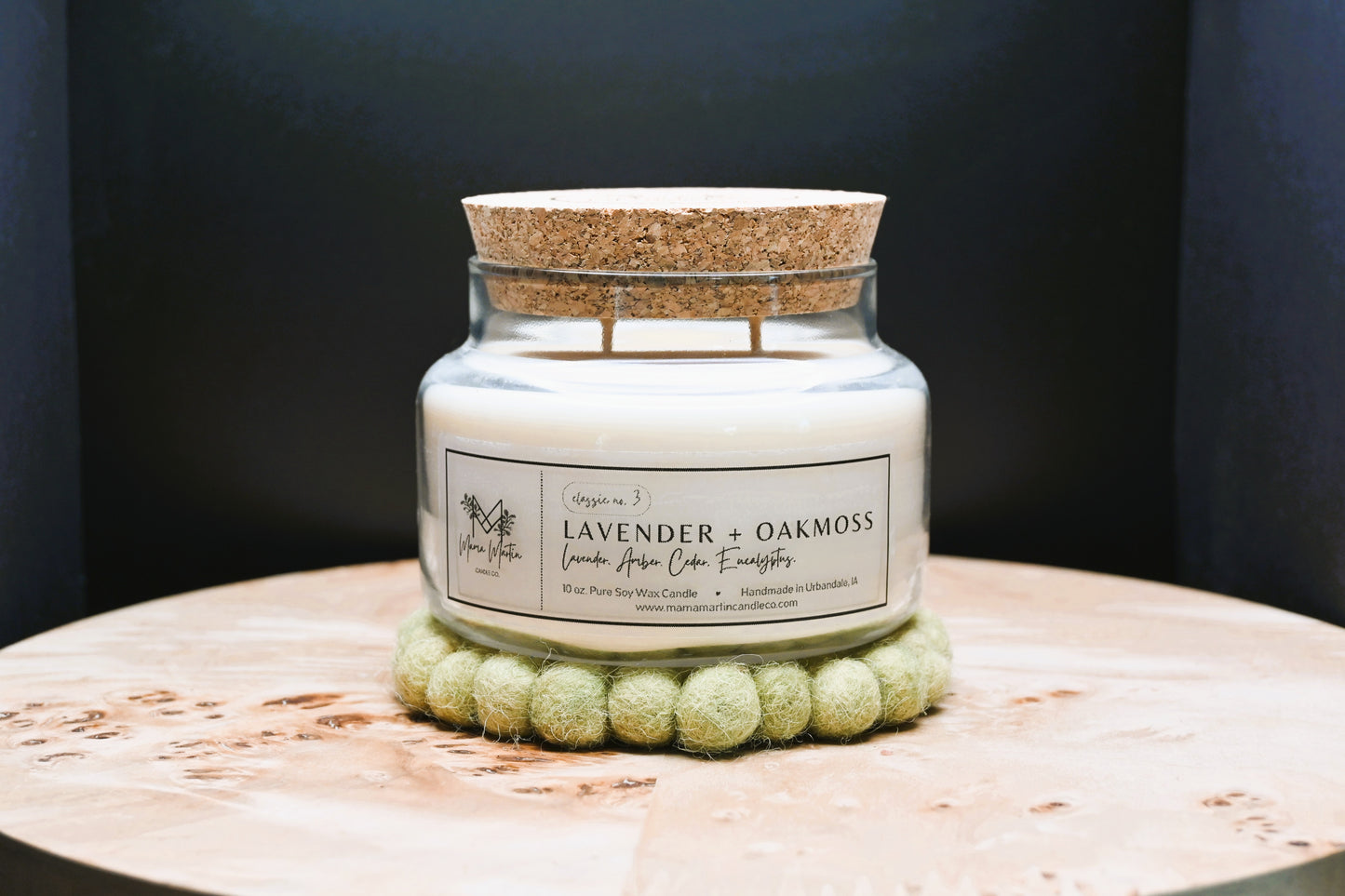 Lavender + Oakmoss Soy Candle