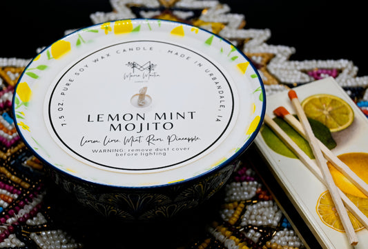 Lemon Mint Mojito Candle Dish