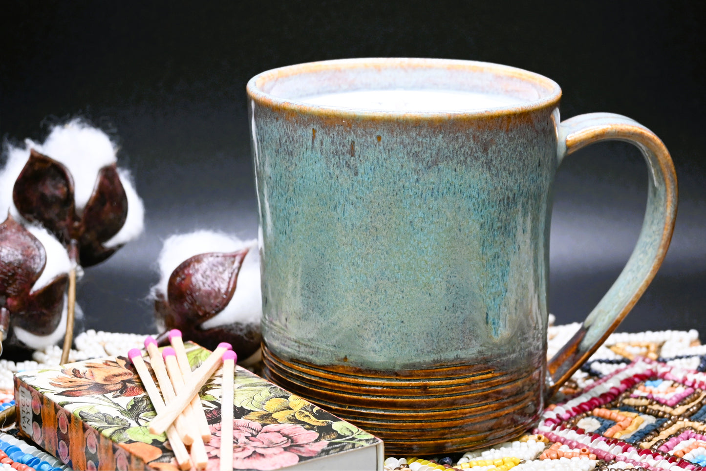 Oak + Vanilla Soy Ceramic Candle Mug
