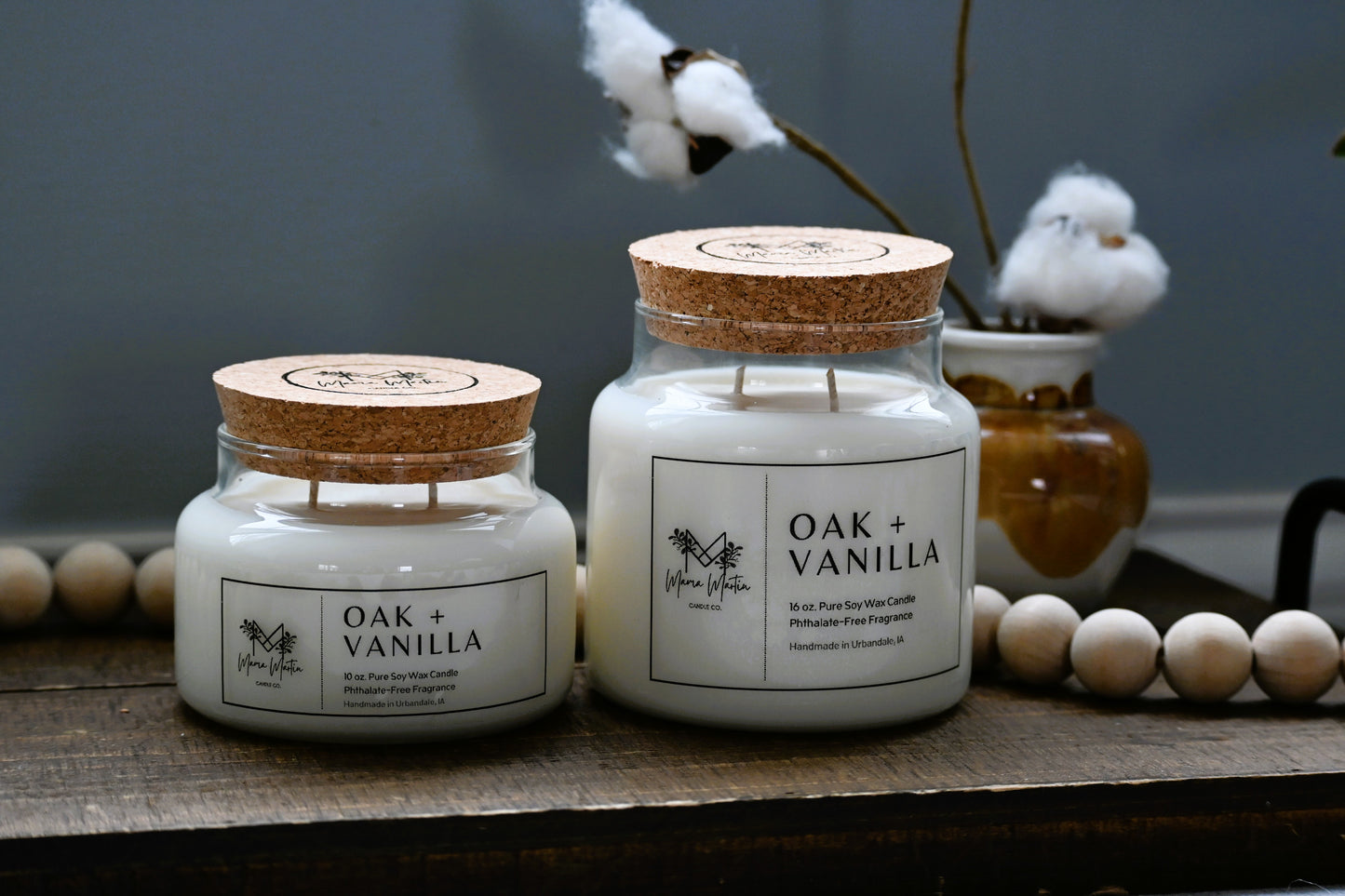 Oak + Vanilla Soy Candle