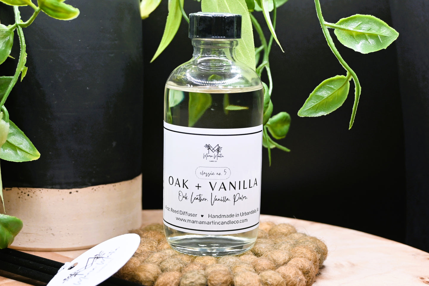 Oak + Vanilla Reed Diffuser