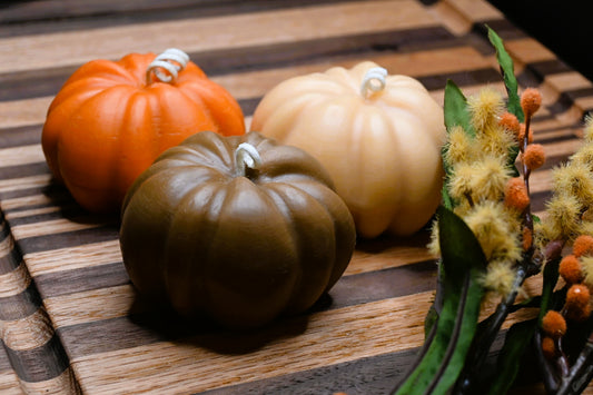 Pumpkin Pillar Candle Set