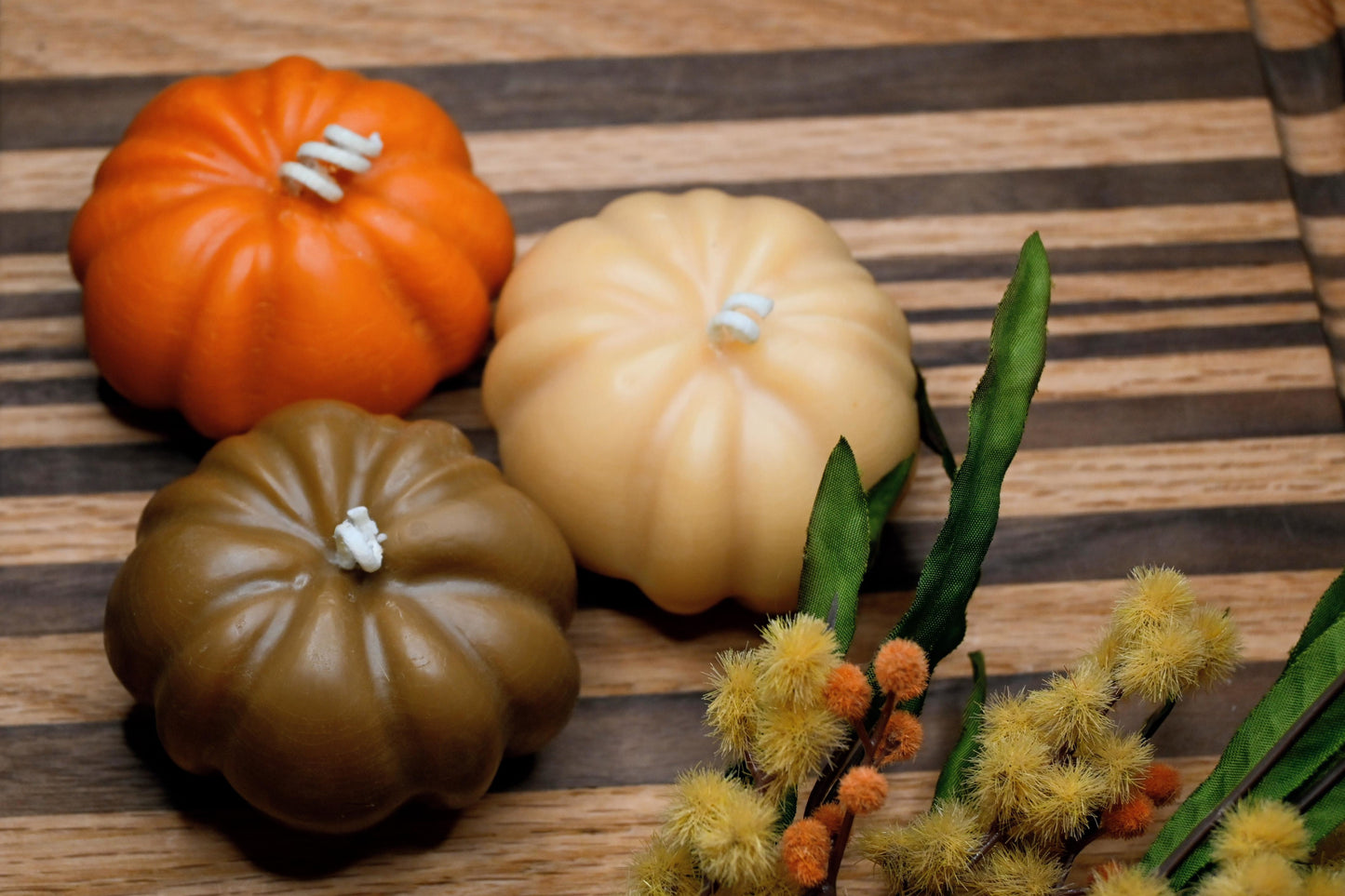 Pumpkin Pillar Candle Set