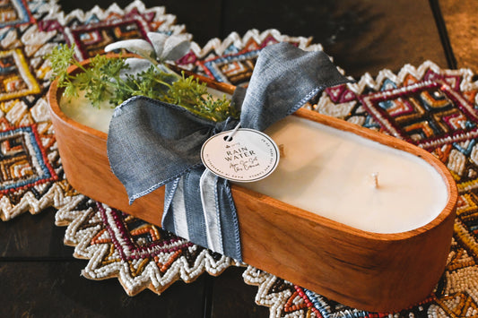 Rain Water Wood Candle Boat