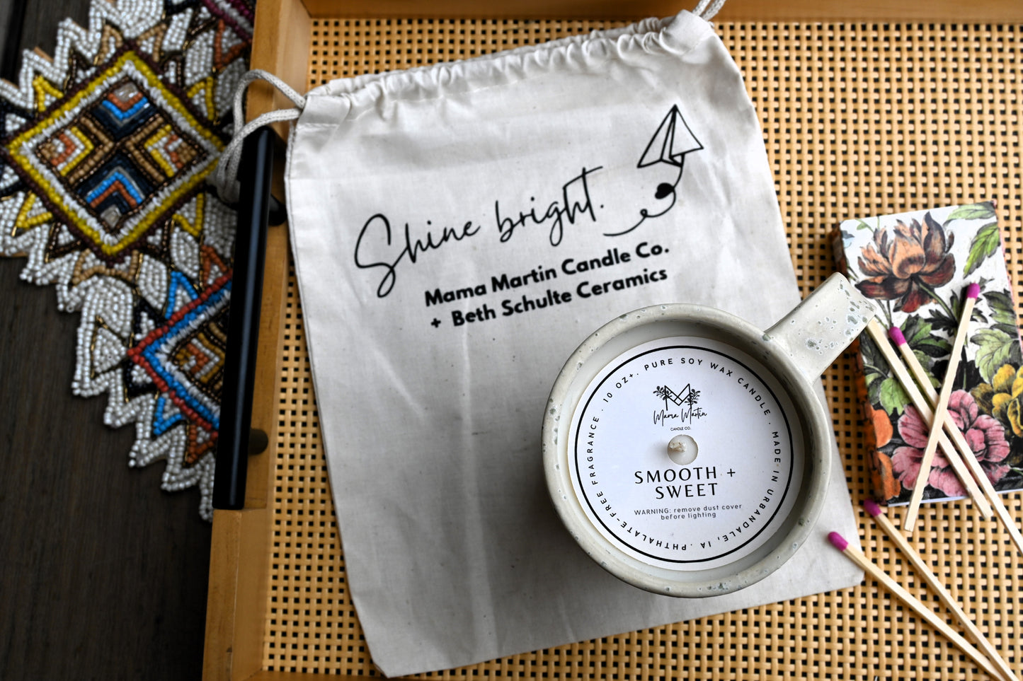 Smooth + Sweet Soy Ceramic Candle