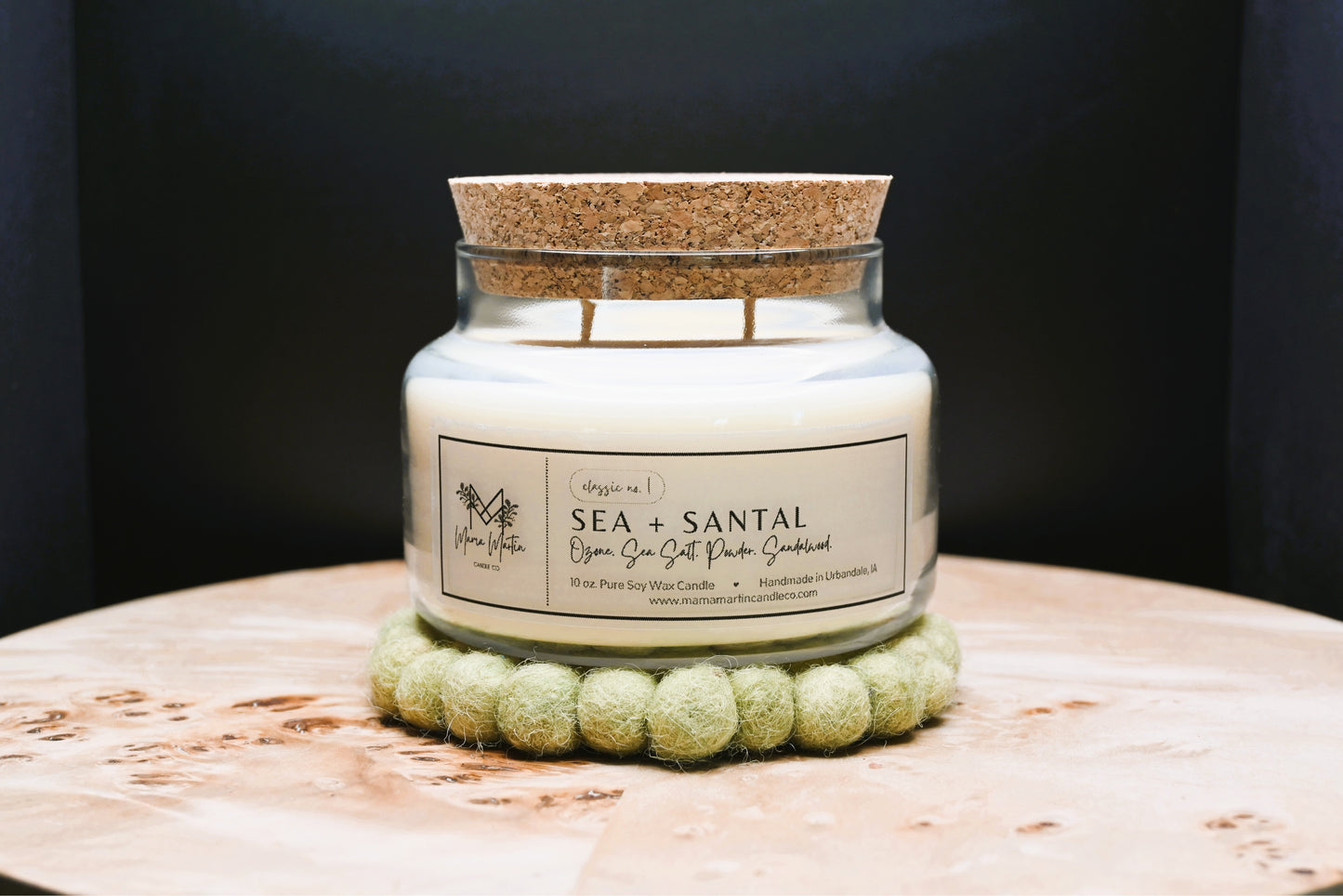 Sea + Santal Soy Candle
