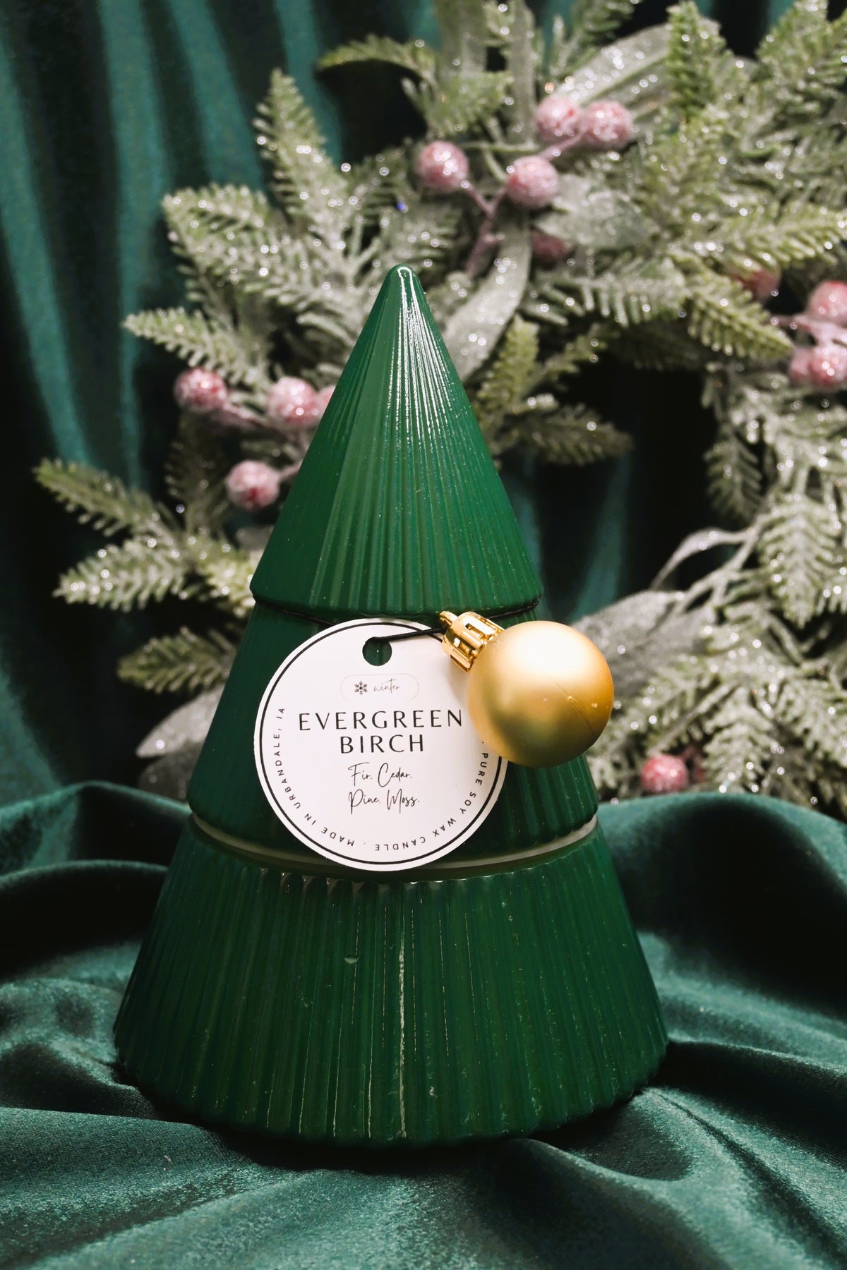 Tree Candle Jar - Evergreen Birch