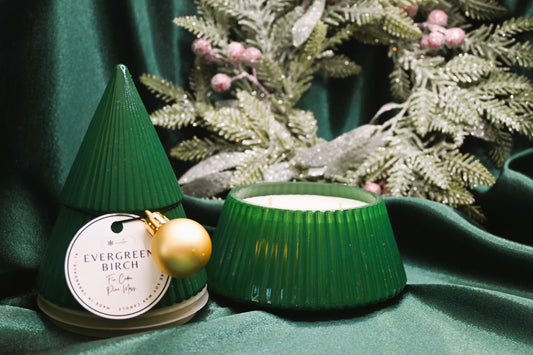 Tree Candle Jar - Evergreen Birch